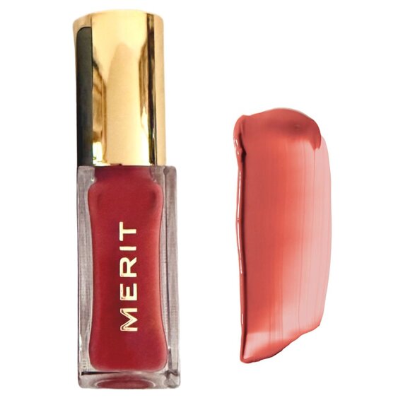 Merit Shade Slick Tinted Lip Oil Pink Beet 7 mL Clean Vegan Hydrating Natural - Picture 3 of 16